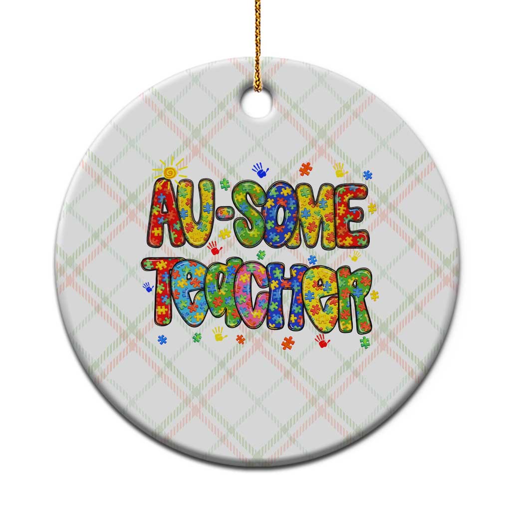 Autism Acceptance Special Education Teacher Ceramic Ornament Au Some Teacher
