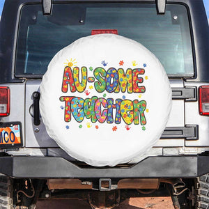 Autism Acceptance Special Education Teacher Spare Tire Cover Au Some Teacher