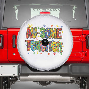 Autism Acceptance Special Education Teacher Spare Tire Cover Au Some Teacher