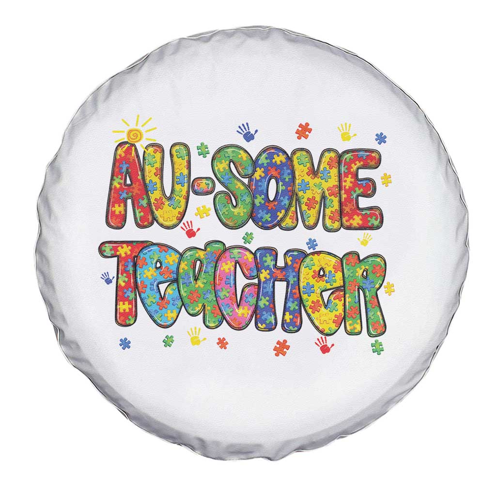 Autism Acceptance Special Education Teacher Spare Tire Cover Au Some Teacher