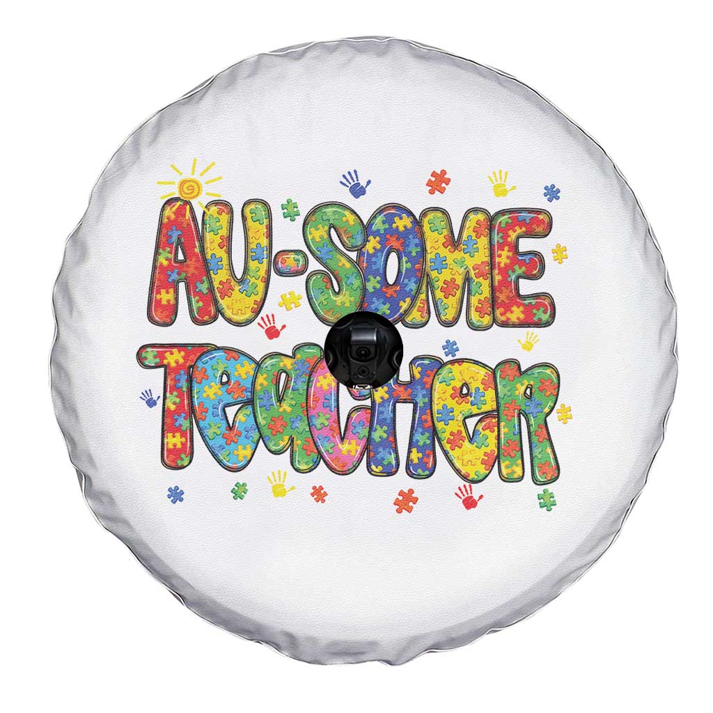 Autism Acceptance Special Education Teacher Spare Tire Cover Au Some Teacher