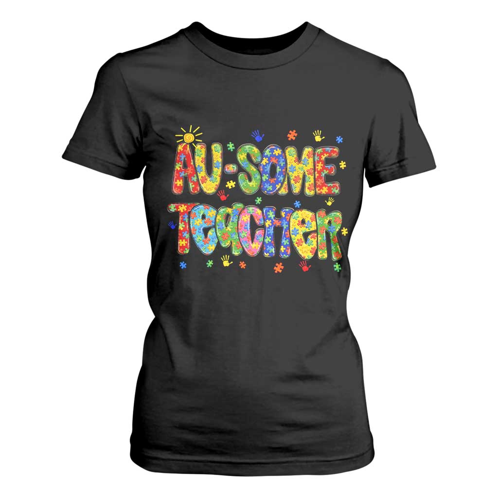Autism Acceptance Special Education Teacher T Shirt For Women Au Some Teacher