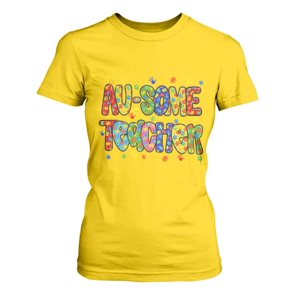 Autism Acceptance Special Education Teacher T Shirt For Women Au Some Teacher