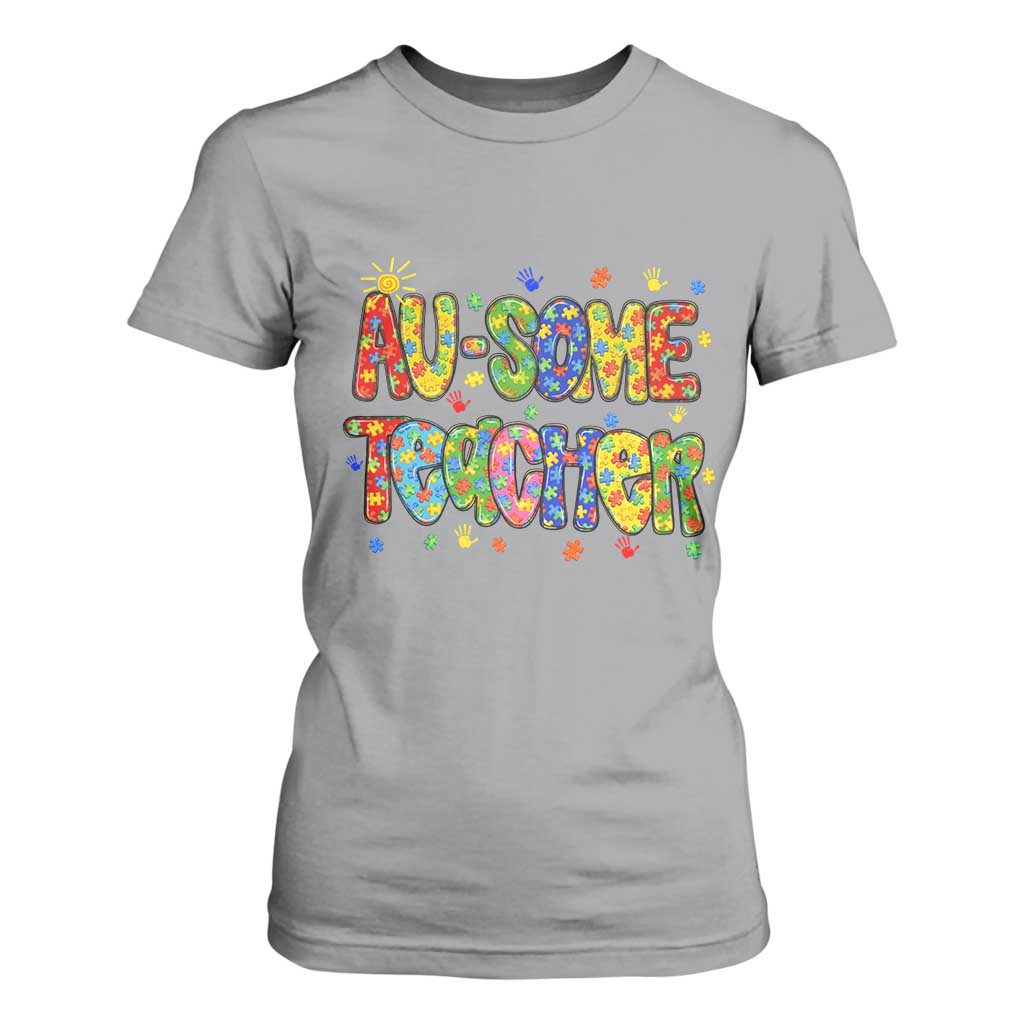 Autism Acceptance Special Education Teacher T Shirt For Women Au Some Teacher