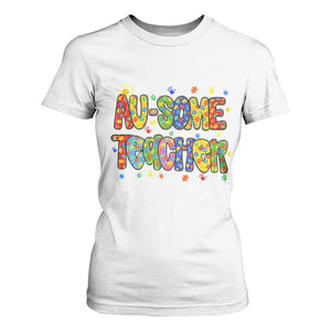 Autism Acceptance Special Education Teacher T Shirt For Women Au Some Teacher