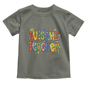 Autism Acceptance Special Education Teacher Toddler T Shirt Au Some Teacher