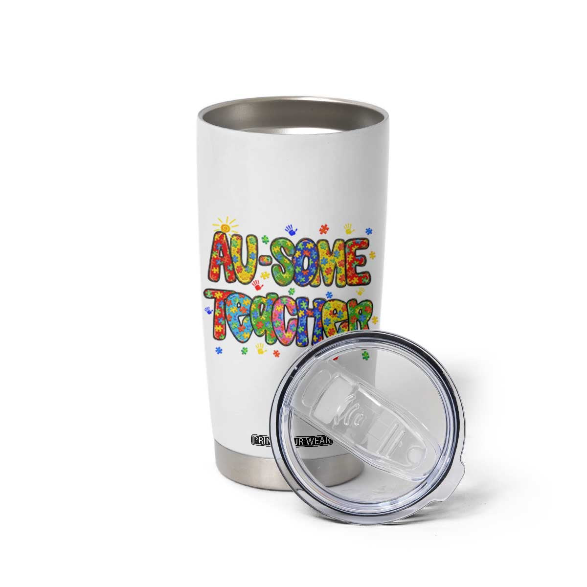 Autism Acceptance Special Education Teacher Tumbler Cup Au Some Teacher
