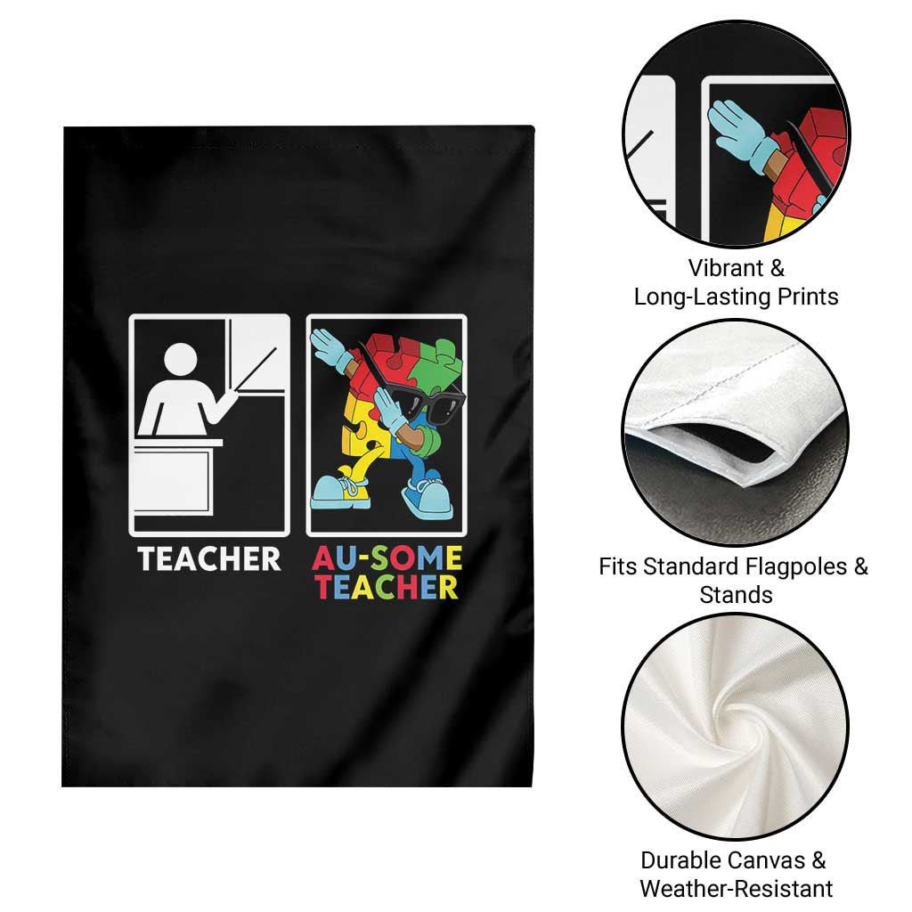 Funny Au Some Teacher Garden Flag Autism Acceptance Special Education Gift