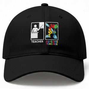 Funny Au Some Teacher Baseball Cap Autism Acceptance Special Education Gift