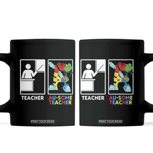 Funny Au Some Teacher Coffee Mug Autism Acceptance Special Education Gift