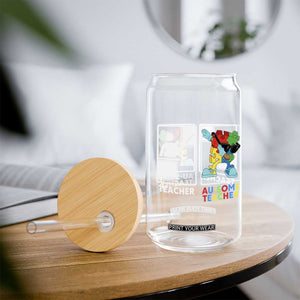 Funny Au Some Teacher Glass Can Autism Acceptance Special Education Gift