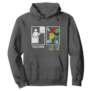 Funny Au Some Teacher Hoodie Autism Acceptance Special Education Gift