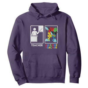 Funny Au Some Teacher Hoodie Autism Acceptance Special Education Gift