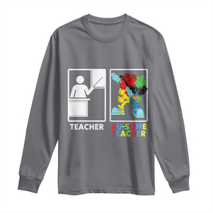 Funny Au Some Teacher Long Sleeve Shirt Autism Acceptance Special Education Gift