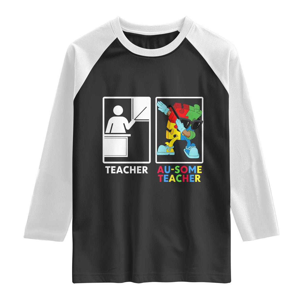 Funny Au Some Teacher Raglan Shirt Autism Acceptance Special Education Gift