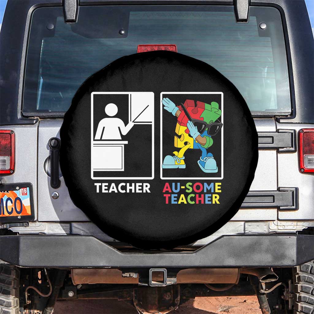 Funny Au Some Teacher Spare Tire Cover Autism Acceptance Special Education Gift
