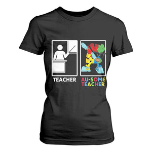 Funny Au Some Teacher T Shirt For Women Autism Acceptance Special Education Gift
