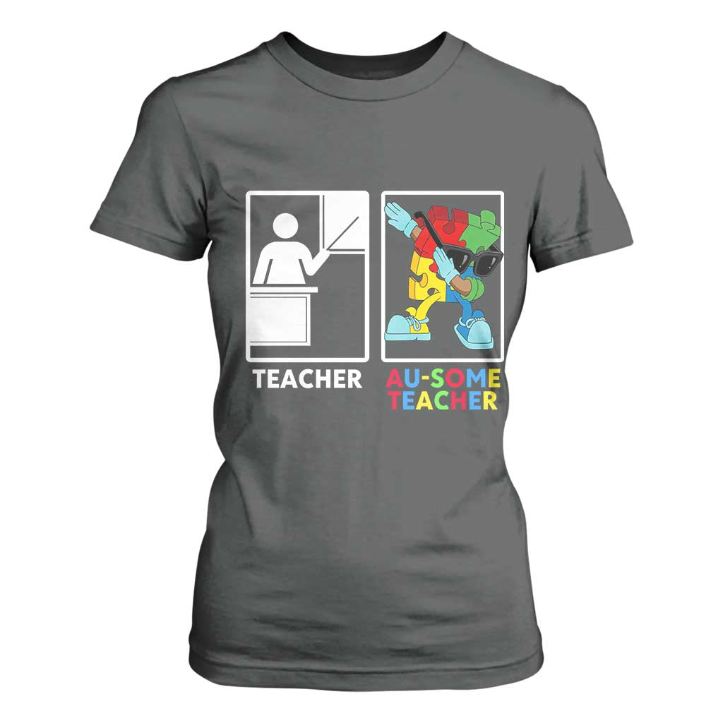 Funny Au Some Teacher T Shirt For Women Autism Acceptance Special Education Gift