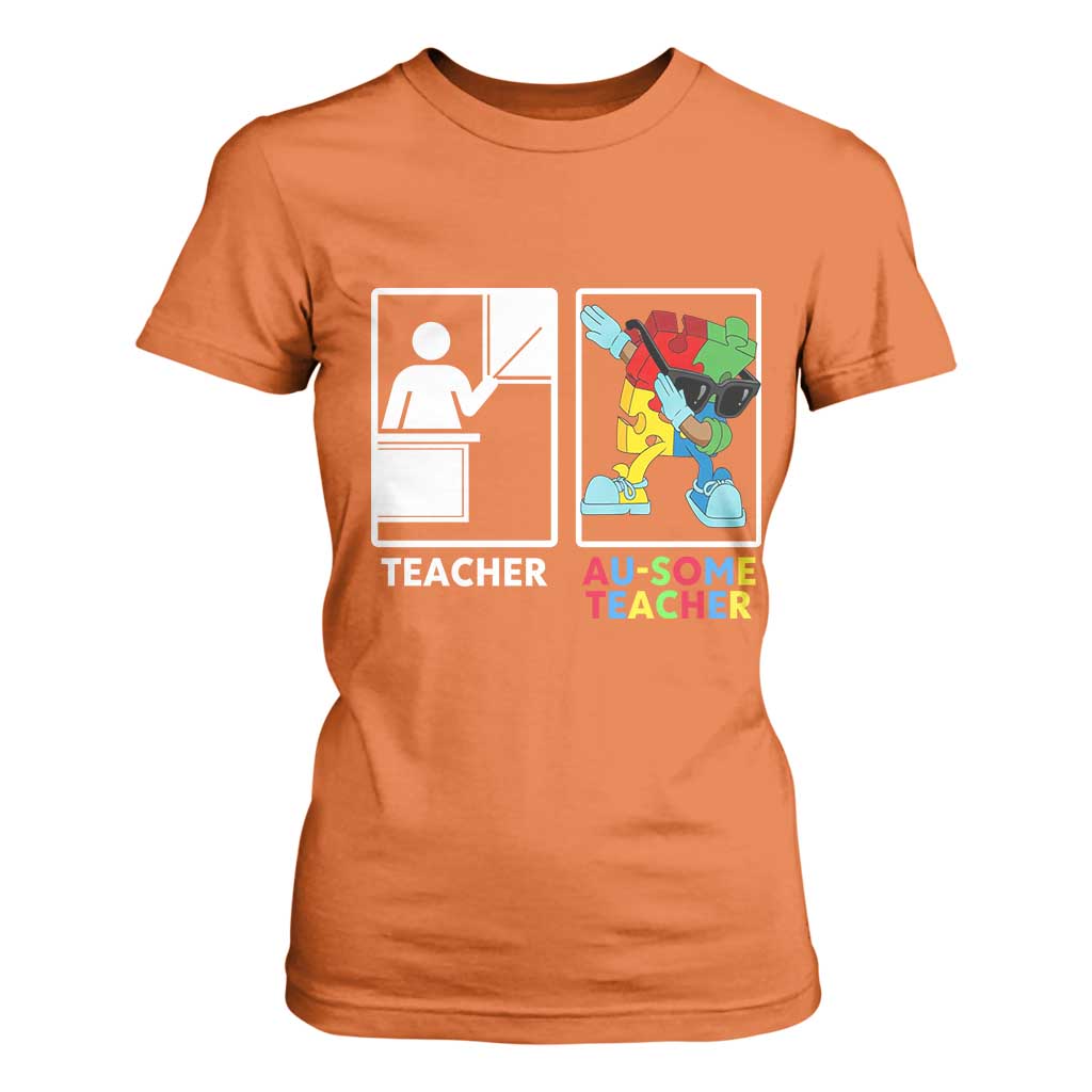 Funny Au Some Teacher T Shirt For Women Autism Acceptance Special Education Gift
