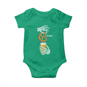 Prost Beer Lover Skeleton Hands German Festival Graphic Baby Onesie