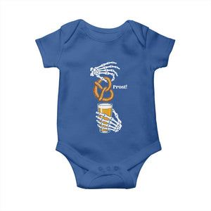 Prost Beer Lover Skeleton Hands German Festival Graphic Baby Onesie