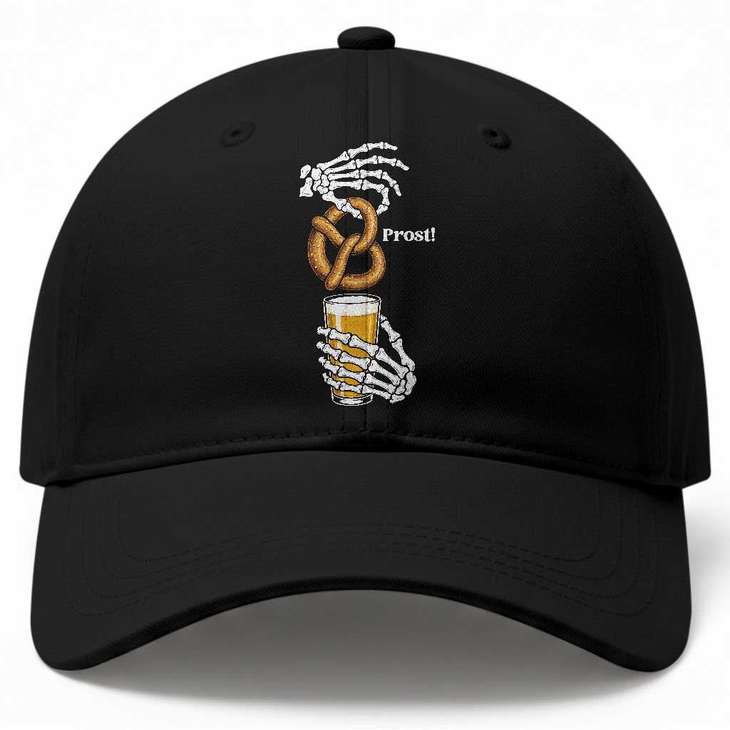 Prost Beer Lover Skeleton Hands German Festival Graphic Baseball Cap TS12 Print Your Wear