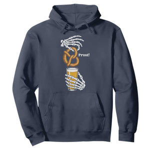 Prost Beer Lover Skeleton Hands German Festival Graphic Hoodie