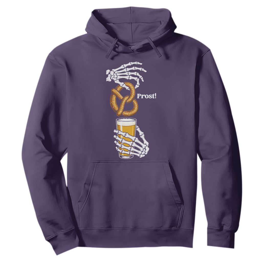 Prost Beer Lover Skeleton Hands German Festival Graphic Hoodie