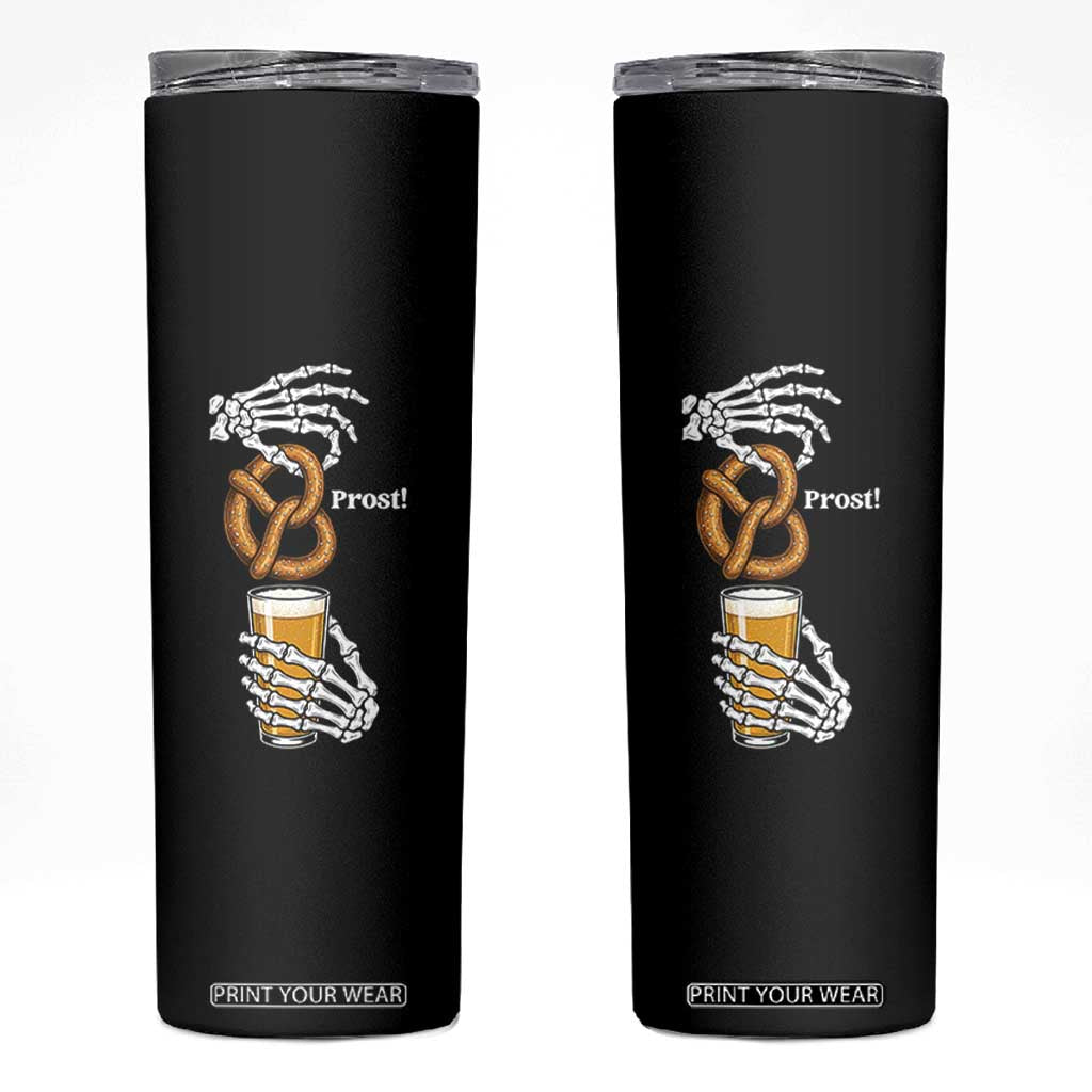 Prost Beer Lover Skeleton Hands German Festival Graphic Skinny Tumbler TS12 Black Print Your Wear
