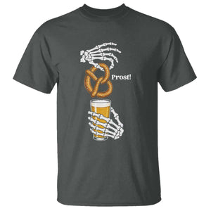 Prost Beer Lover Skeleton Hands German Festival Graphic T Shirt