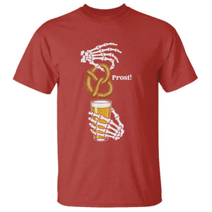 Prost Beer Lover Skeleton Hands German Festival Graphic T Shirt