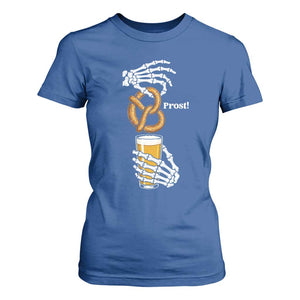 Prost Beer Lover Skeleton Hands German Festival Graphic T Shirt For Women