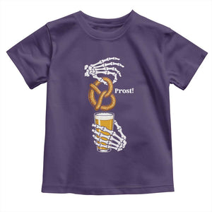 Prost Beer Lover Skeleton Hands German Festival Graphic Toddler T Shirt