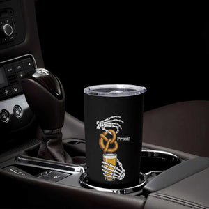 Prost Beer Lover Skeleton Hands German Festival Graphic Tumbler Cup