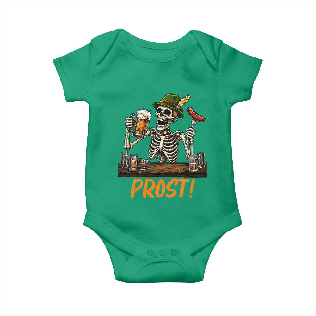 Funny Skeleton Oktoberfest Baby Onesie Prost Beer Lover Bavarian Gift