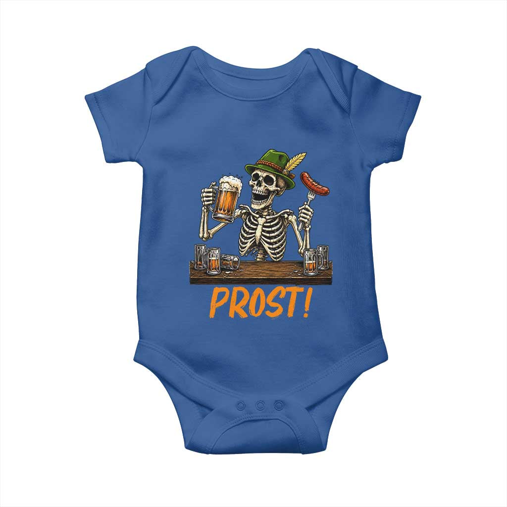 Funny Skeleton Oktoberfest Baby Onesie Prost Beer Lover Bavarian Gift