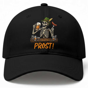 Funny Skeleton Oktoberfest Baseball Cap Prost Beer Lover Bavarian Gift