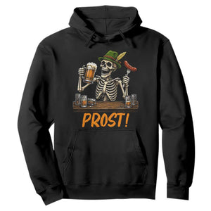Funny Skeleton Oktoberfest Hoodie Prost Beer Lover Bavarian Gift