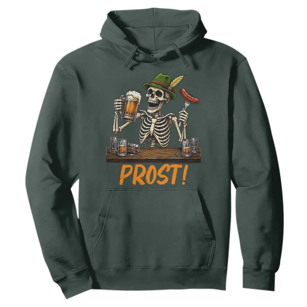 Funny Skeleton Oktoberfest Hoodie Prost Beer Lover Bavarian Gift
