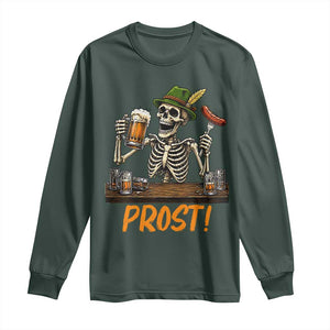 Funny Skeleton Oktoberfest Long Sleeve Shirt Prost Beer Lover Bavarian Gift