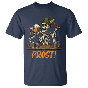 Funny Skeleton Oktoberfest T Shirt Prost Beer Lover Bavarian Gift