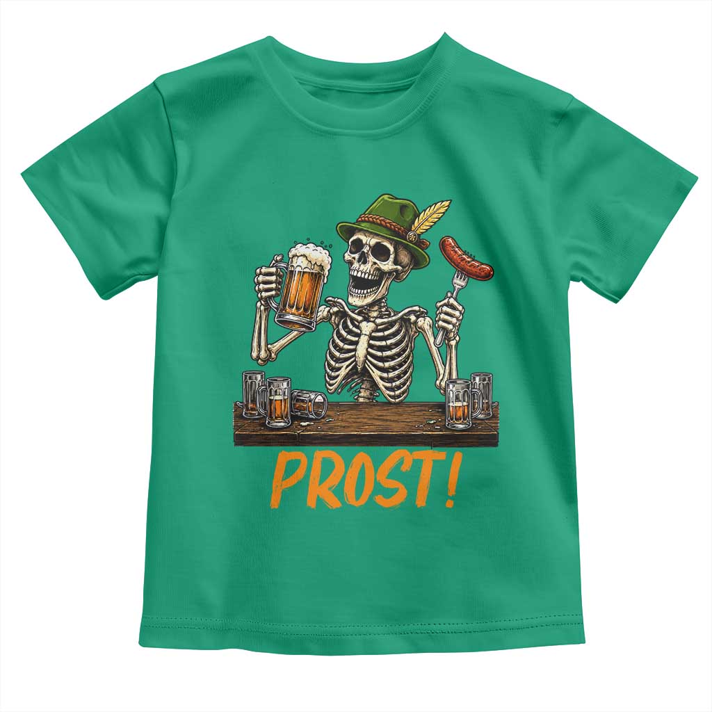 Funny Skeleton Oktoberfest Toddler T Shirt Prost Beer Lover Bavarian Gift
