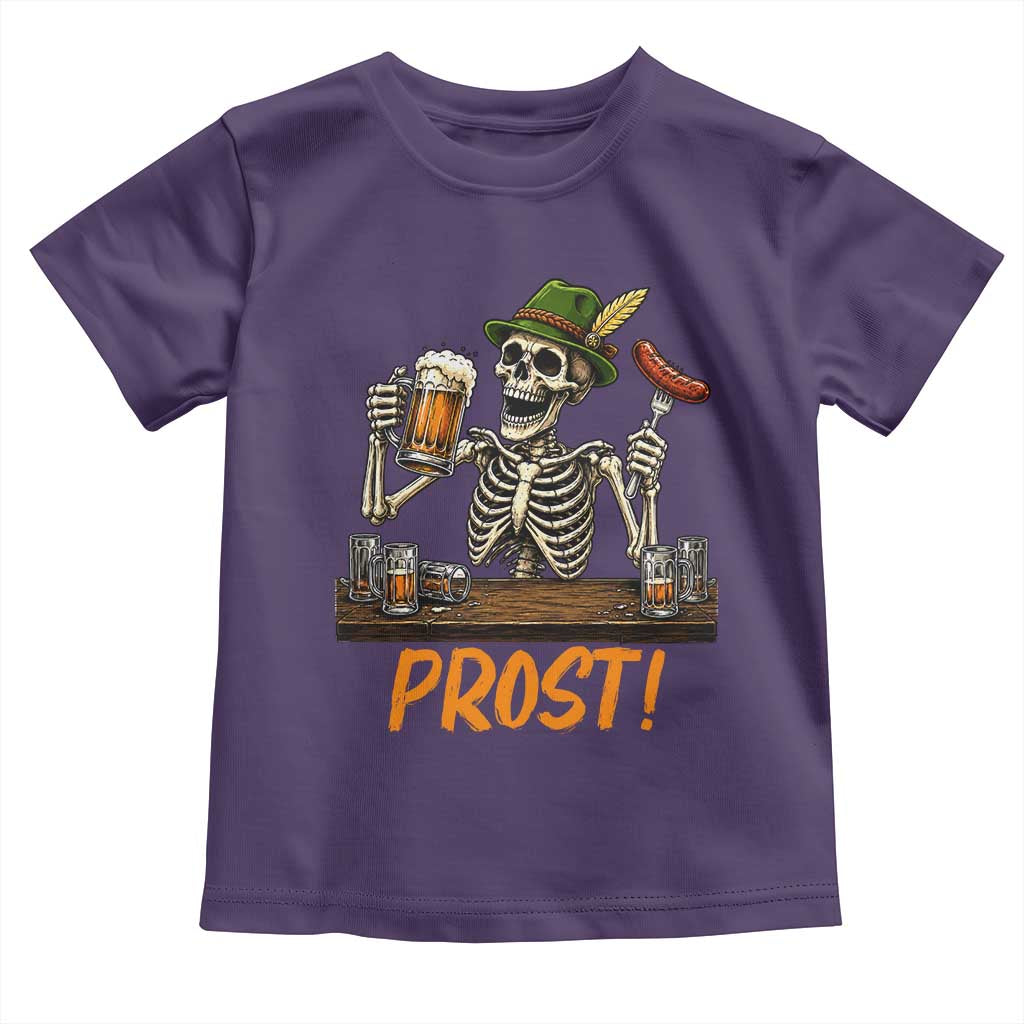 Funny Skeleton Oktoberfest Toddler T Shirt Prost Beer Lover Bavarian Gift