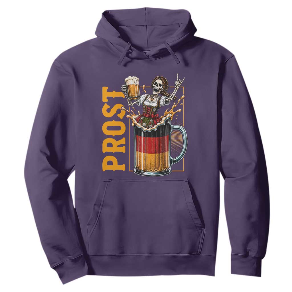 Funny Skeleton Oktoberfest Hoodie Spooky Prost German Beer Drinker Graphic