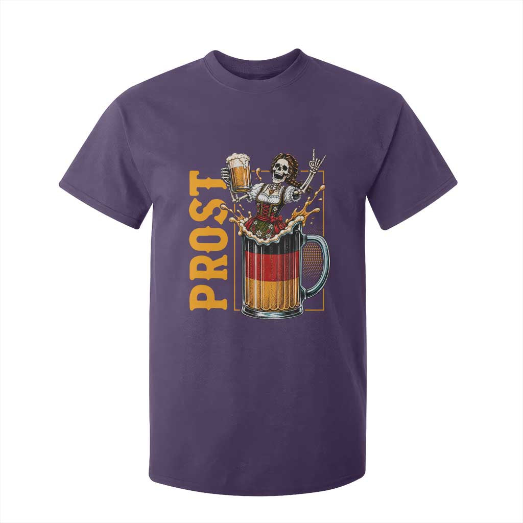 Funny Skeleton Oktoberfest T Shirt For Kid Spooky Prost German Beer Drinker Graphic