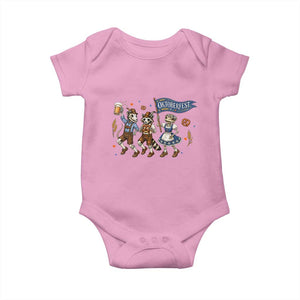 Funny Opossum Raccoon Frog Oktoberfest Beer Graphic Baby Onesie Spooky Drinking Team