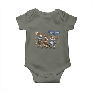 Funny Opossum Raccoon Frog Oktoberfest Beer Graphic Baby Onesie Spooky Drinking Team