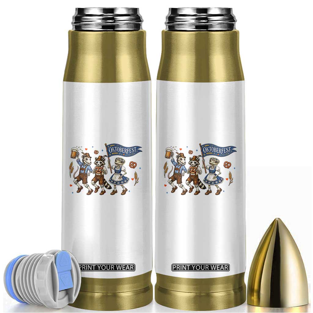 Funny Opossum Raccoon Frog Oktoberfest Beer Graphic Bullet Tumbler Spooky Drinking Team TS12 White Print Your Wear