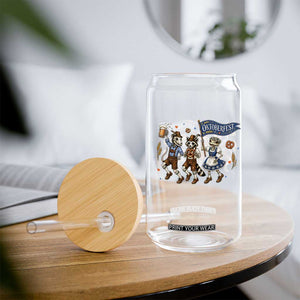 Funny Opossum Raccoon Frog Oktoberfest Beer Graphic Glass Can Spooky Drinking Team TS12 Print Your Wear