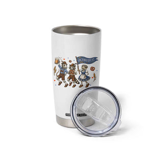 Funny Opossum Raccoon Frog Oktoberfest Beer Graphic Tumbler Cup Spooky Drinking Team TS12 Print Your Wear